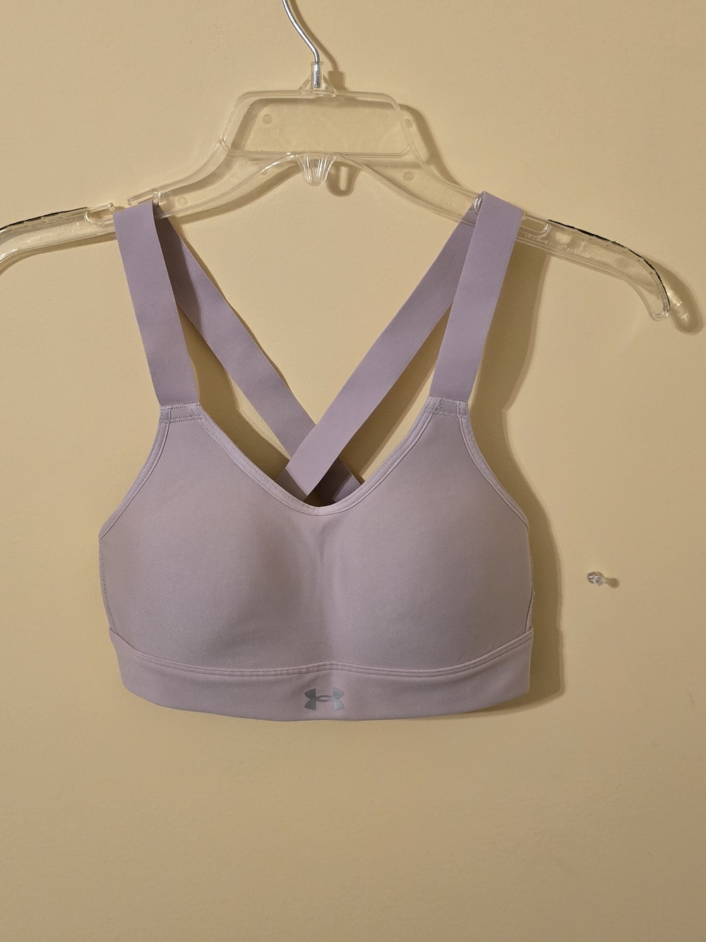 Under Armour Pale Lavender Cross-Back Padded Sports Bra